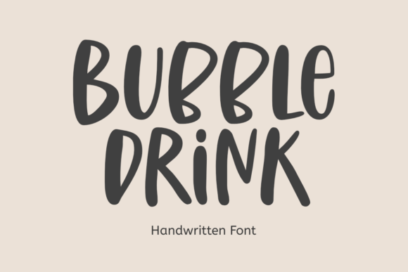 Bubble Drink Font: Simple and Fun for Creative Projects