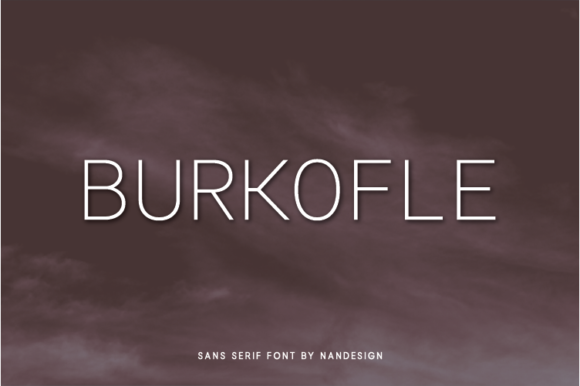 Burkofle Font for Modern Design