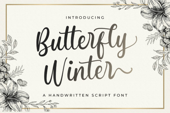 Butterfly Winter: A Delicate and Elegant Font for Modern Creativity