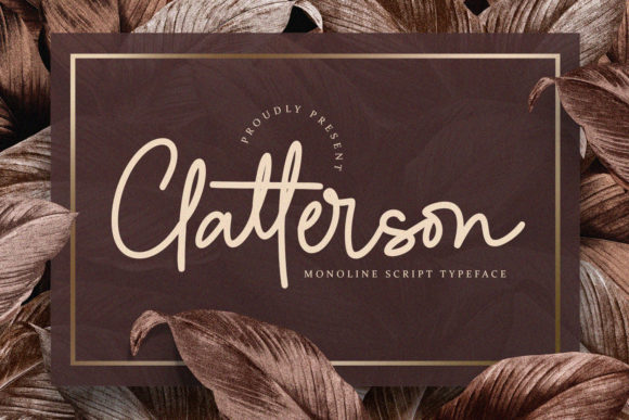 Clatterson Font for Personalized Designs