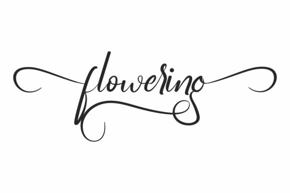 Flowering: A Handwritten Font That Elevates Personalized Design