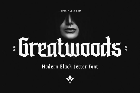 Greatwoods: A Bold and Thick Lettered Blackletter Font for Impactful Design