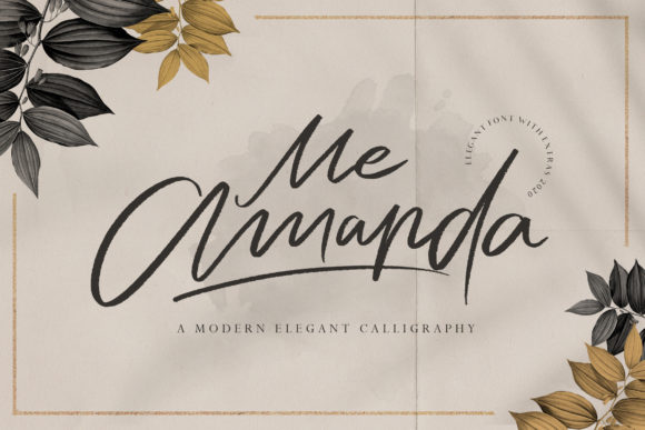 Me Amanda: A Modern Calligraphy Brushed Font for Creative and Professional Use