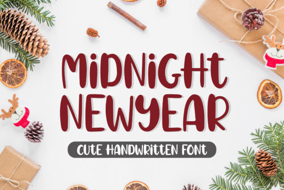 Midnight New Year Font: A Playful Touch for Your Designs