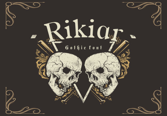 Rikiar: A Bold and Vintage Serif Font for Creative and Professional Workflows