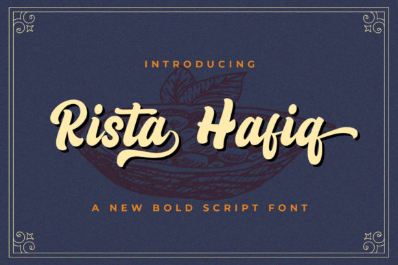 Rizta Hafiq: A Bold Vintage Font for Modern Design