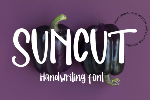 Suncut: A Bold and Simple Handwritten Font for Everyday Use