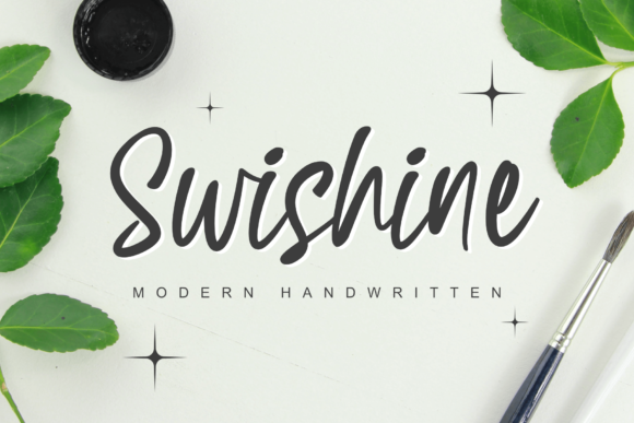 Swishine: A Modern, Freestyle Aesthetic Handwritten Font for Creative Branding