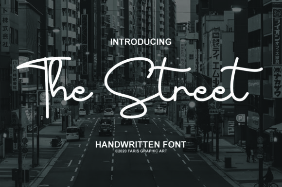 The Street: A Handwritten Font with Classy Calligraphic Influences